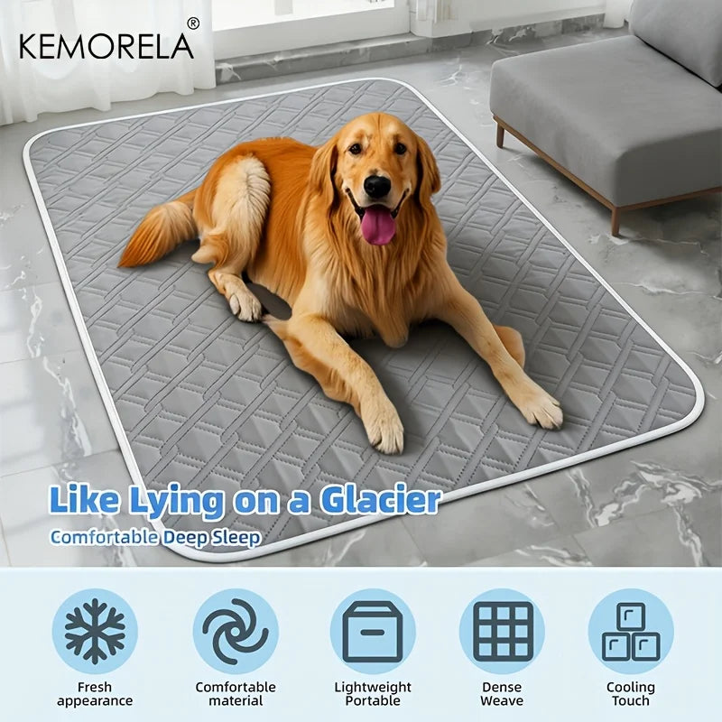 KEMORELA 1PC A Pet Cooling Pad Ceiling Washable And Anti Slip Bottom Large Dog Cooling Bed And Cat Ice Pad Cooling Pad For Pets