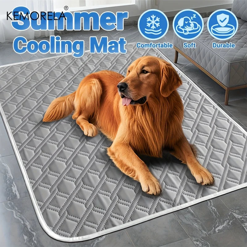 KEMORELA 1PC A Pet Cooling Pad Ceiling Washable And Anti Slip Bottom Large Dog Cooling Bed And Cat Ice Pad Cooling Pad For Pets