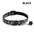 1/5Pcs Adjustable Footprint Pet Collar with Bell, Cute Soft Neck Collar for Puppy Small Dog Kitten Cat Daily Wear