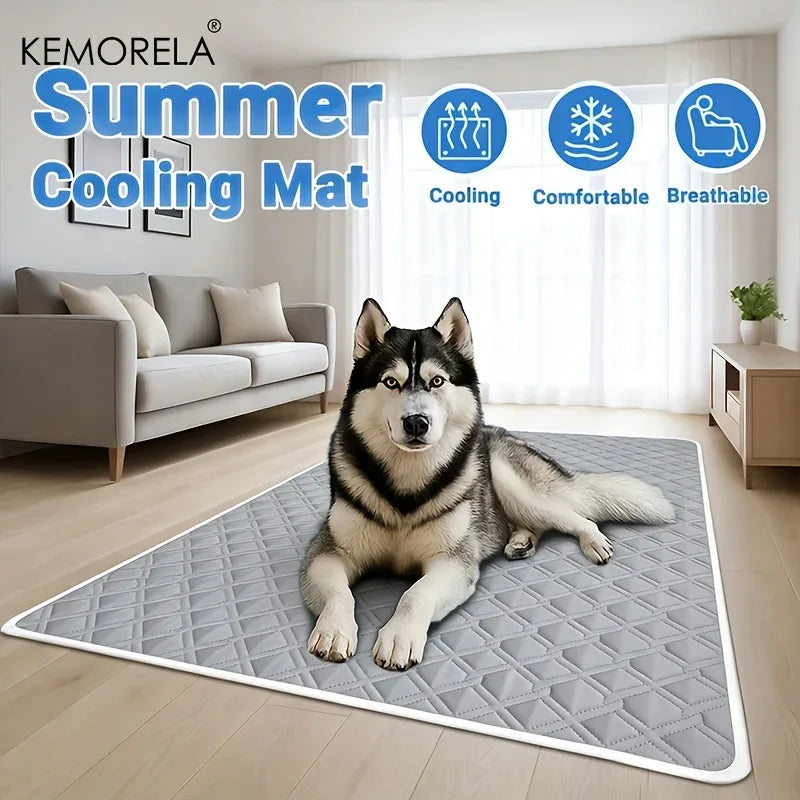 KEMORELA 1PC A Pet Cooling Pad Ceiling Washable And Anti Slip Bottom Large Dog Cooling Bed And Cat Ice Pad Cooling Pad For Pets
